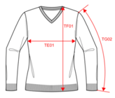 sweatshirt col V
