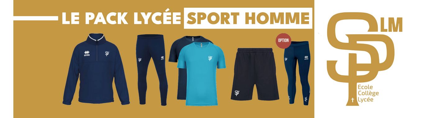 Pack lycée sport garçon 