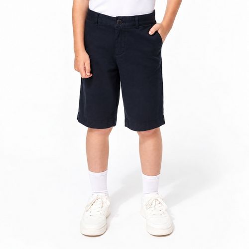 BERMUDA CHINO ENFANT GARCON MARINE 4-5 ANS 