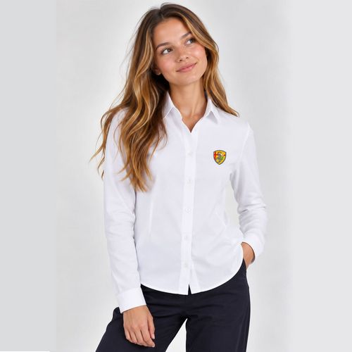 CHEMISE MANCHES LONGUES BLANCHE FILLE XS