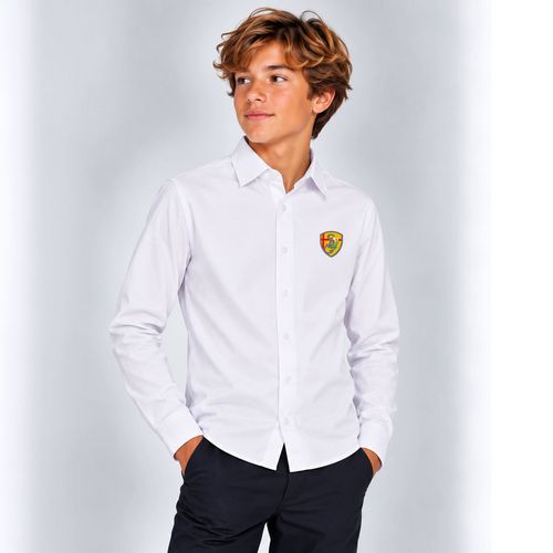 CHEMISE MANCHES LONGUES BLANCHE GARCON XS