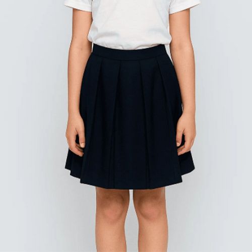 JUPE PLISSEE ENFANT MARINE 4 ANS 