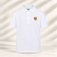 POLO MANCHES COURTES BLANC TAILLE 1-2 ANS