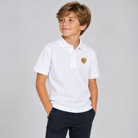 POLO MANCHES COURTES BLANC TAILLE 1-2 ANS