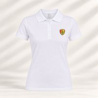POLO MANCHES COURTES FILLE BLANC TAILLE S