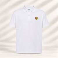 POLO MANCHES COURTES GARCON BLANC TAILLE XS