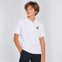 POLO MANCHES COURTES GARCON BLANC TAILLE XS