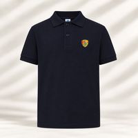 POLO MANCHES COURTES  GARCON MARINE TAILLE XS