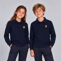 POLO MANCHES LONGUES MARINE TAILLE 1-2 ANS