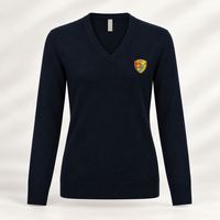 PULL COL V FILLE MARINE TAILLE S