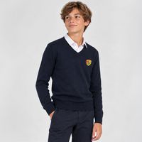 PULL EPAIS COL V GARCON MARINE S