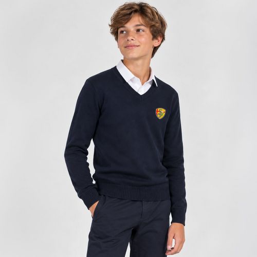 PULL EPAIS COL V GARCON MARINE S