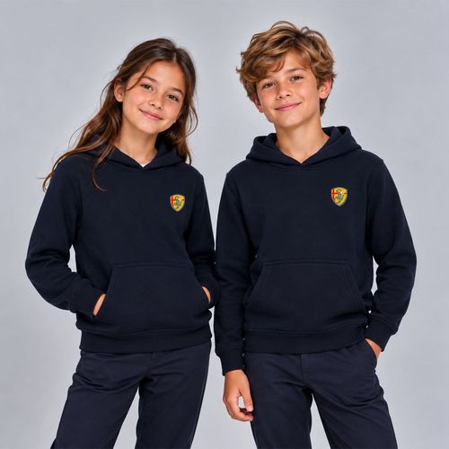 SWEAT CAPUCHE  ENFANT MARINE TAILLE 3-4 ANS