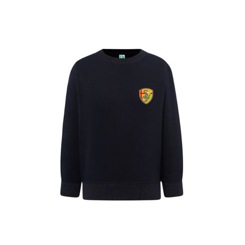 SWEAT COL ROND MARINE TAILLE 3-4 ANS