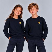 SWEAT COL ROND MARINE TAILLE 3-4 ANS