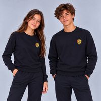 SWEAT COL ROND MARINE UNISEXE TAILLE XS