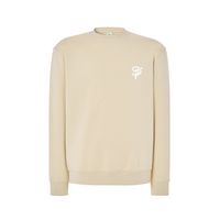 SWEAT COL ROND UNISEXE BEIGE TAILLE XS 