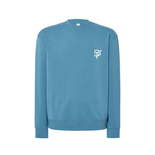SWEAT COL ROND UNISEXE BLEU PETROL TAILLE XS 