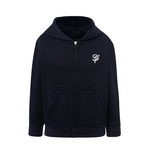 SWEAT ZIPPE CAPUCHE ENFANT MARINE TAILLE 3-4 ANS