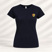 T SHIRT MANCHES COURTES FILLE BRODE MARINE S