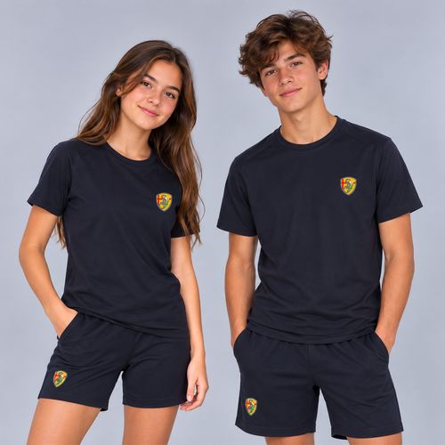 T SHIRT MC SPORT UNISEXE MARINE S
