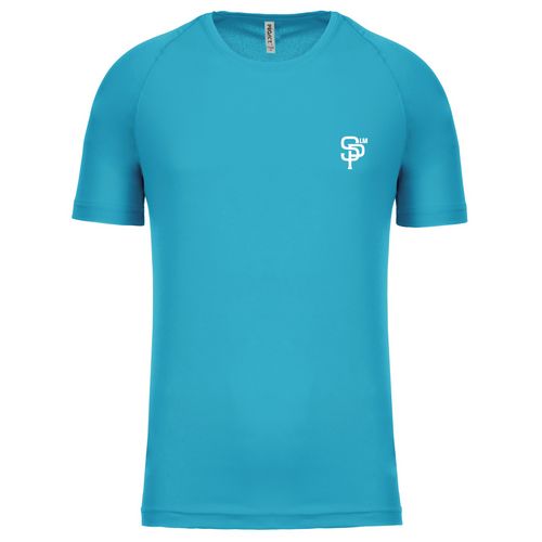 T SHIRT MC SPORT UNISEXE TURQUOISE XS