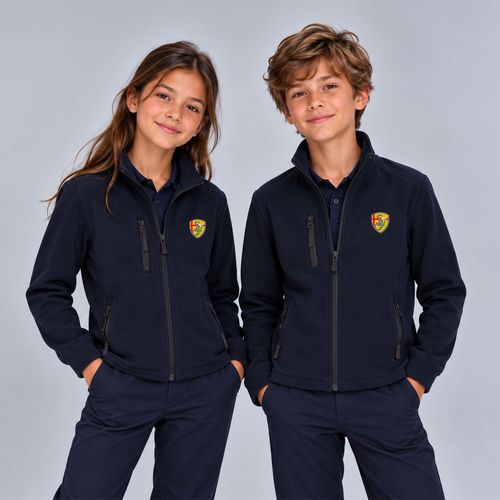 VESTE SOFTSHELL ENFANT MARINE 3-4 ANS 