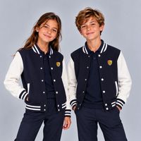 VESTE TEDDY ENFANT MARINE BLANC TAILLE 3-4 ANS